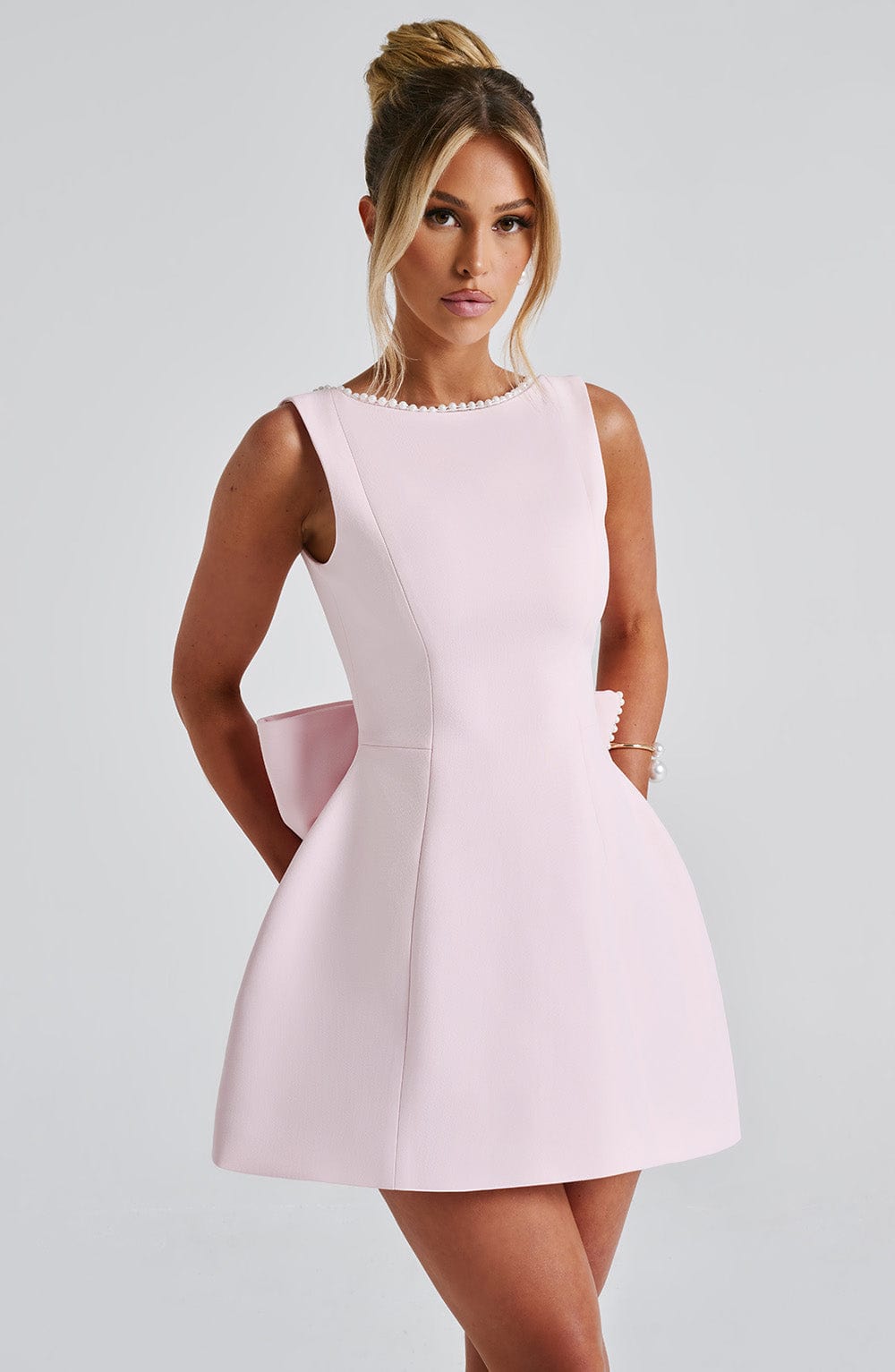 Kylie | Women's Wedding Guest Structured Mini Dress