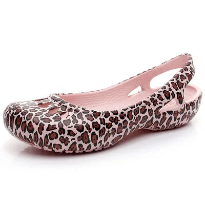 Penelope | Women's Comfortable Sandals Lightweight Waterproof Jelly Flat Cut-Out Slides