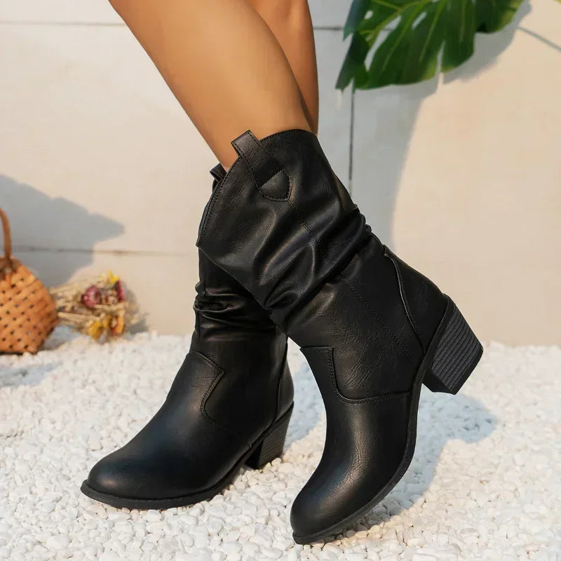 Rosie | Classic Mid-Calf Western Boots