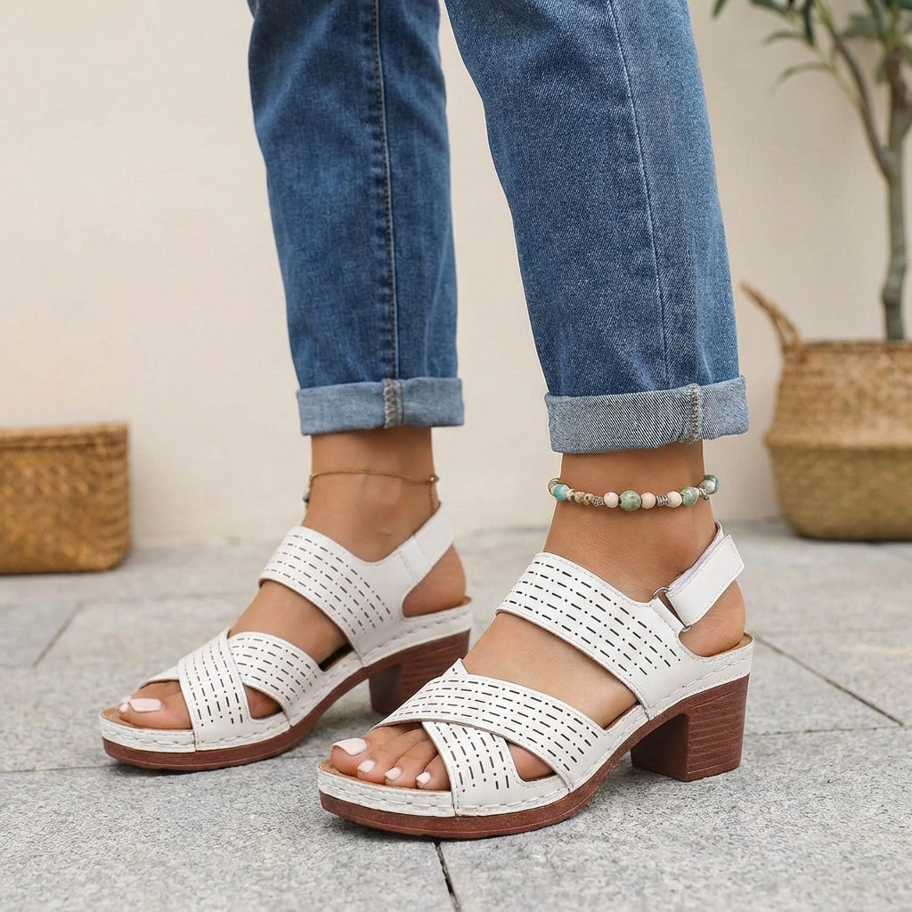 Victoria | Women’s Orthopedic Platform Heel Comfort Sandals