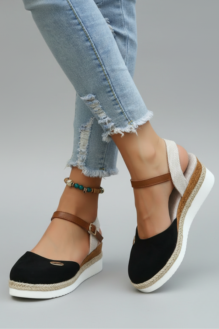 Maya | Women’s Closed-Toe Espadrille Sandals with Slingback Strap