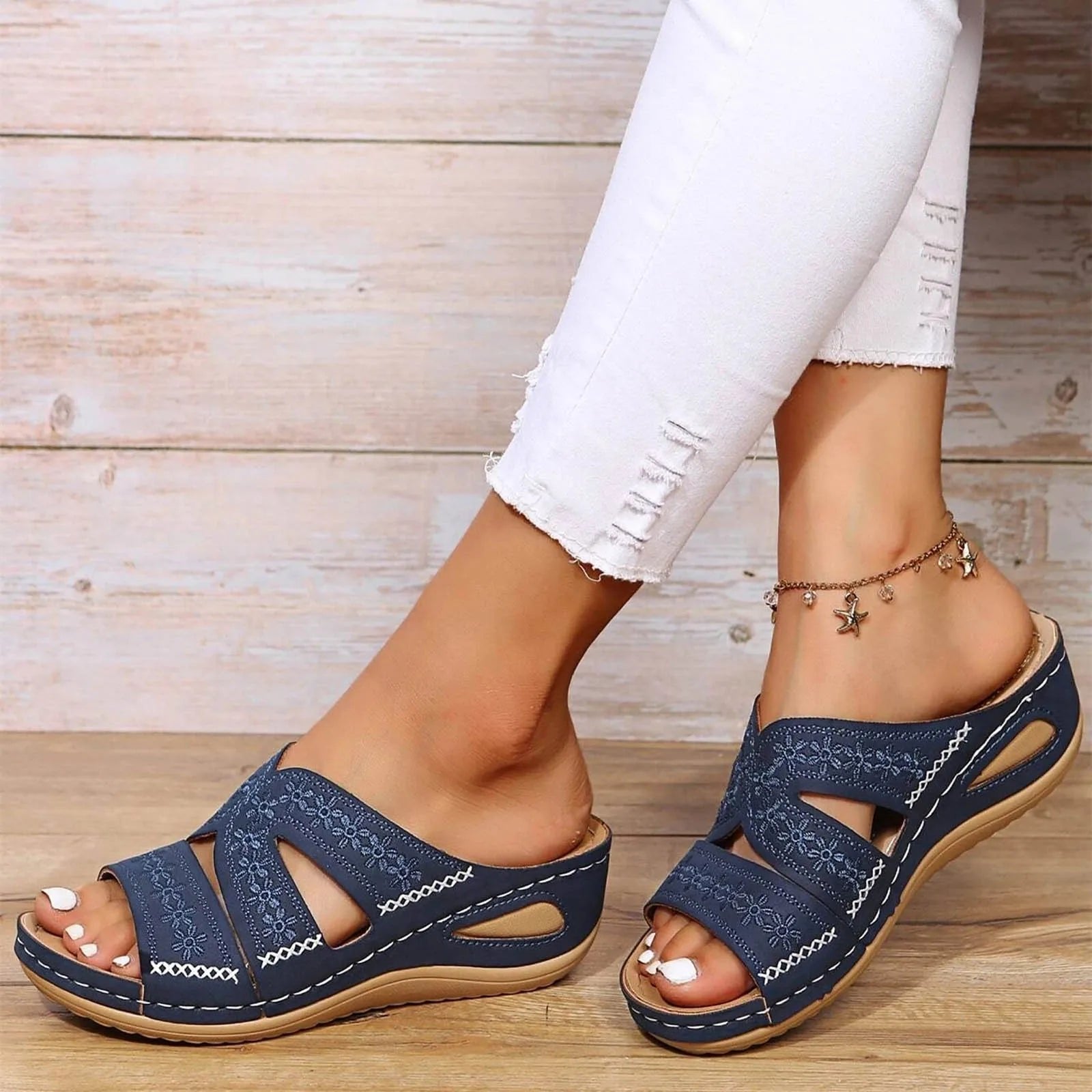 Olivia | Cross-Strap Sandals Orthopedic Adjustable Comfort