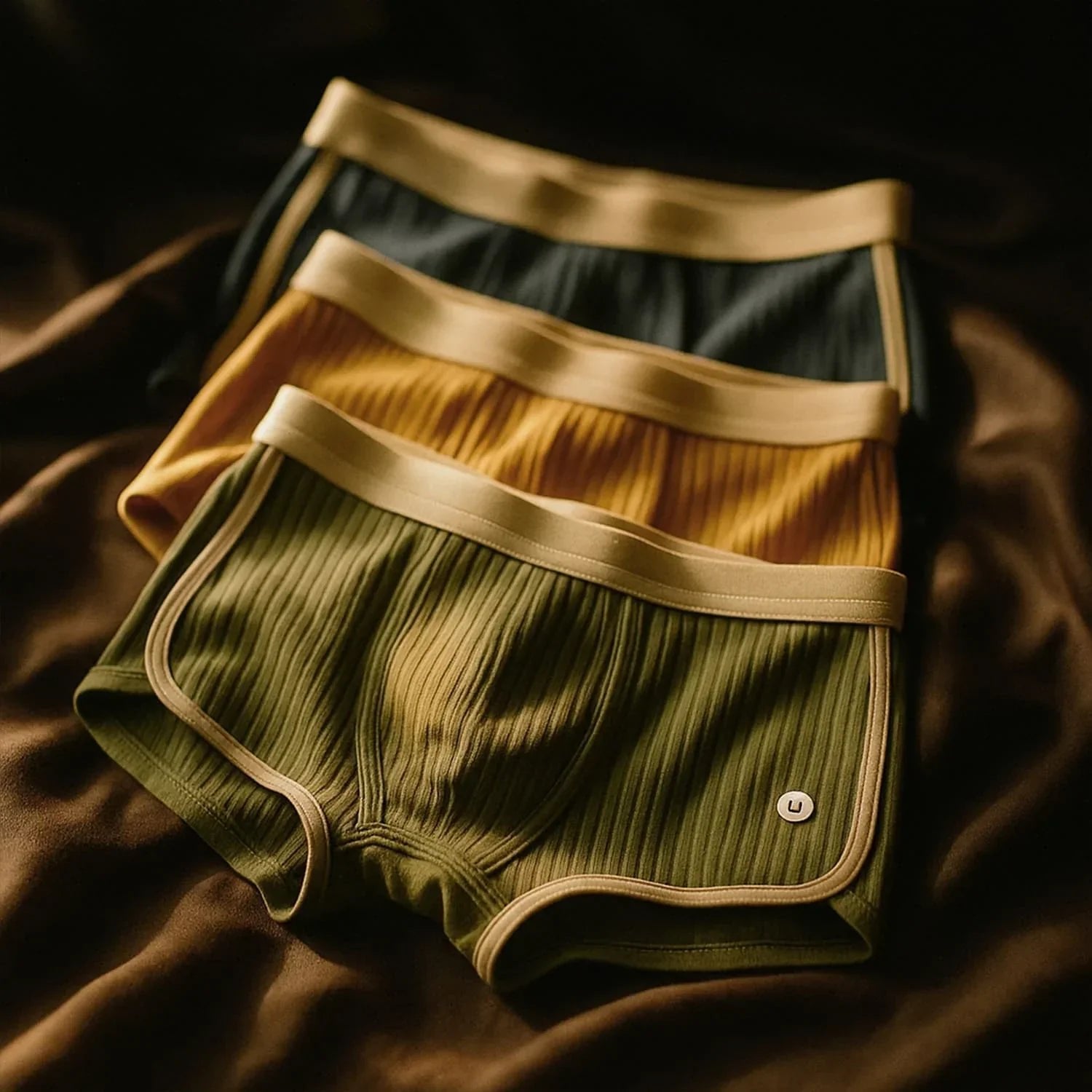 Alexander | Men's Boxer Briefs Cotton Ribbed Comfort Fit Breathable