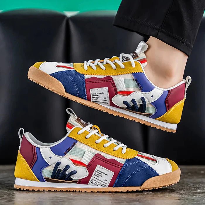 Daniel | Men's Trail Sneakers Layered Suede Mesh Athletic