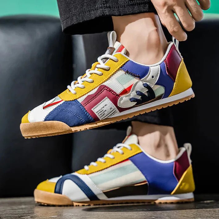 Daniel | Men's Trail Sneakers Layered Suede Mesh Athletic