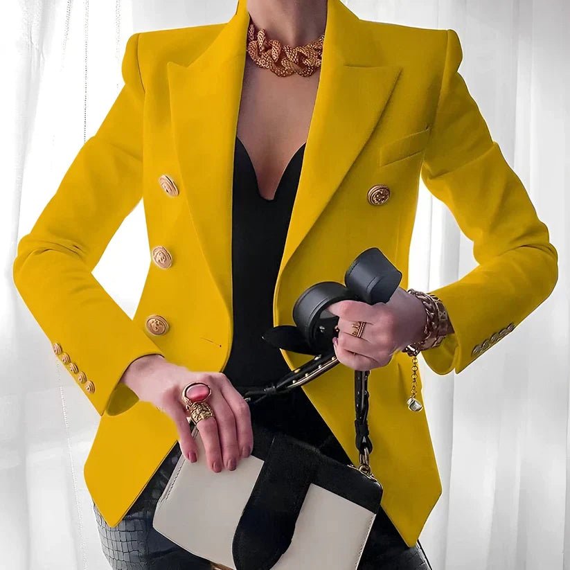 Grace | Women's Double-Breasted Blazer with Gold Buttons
