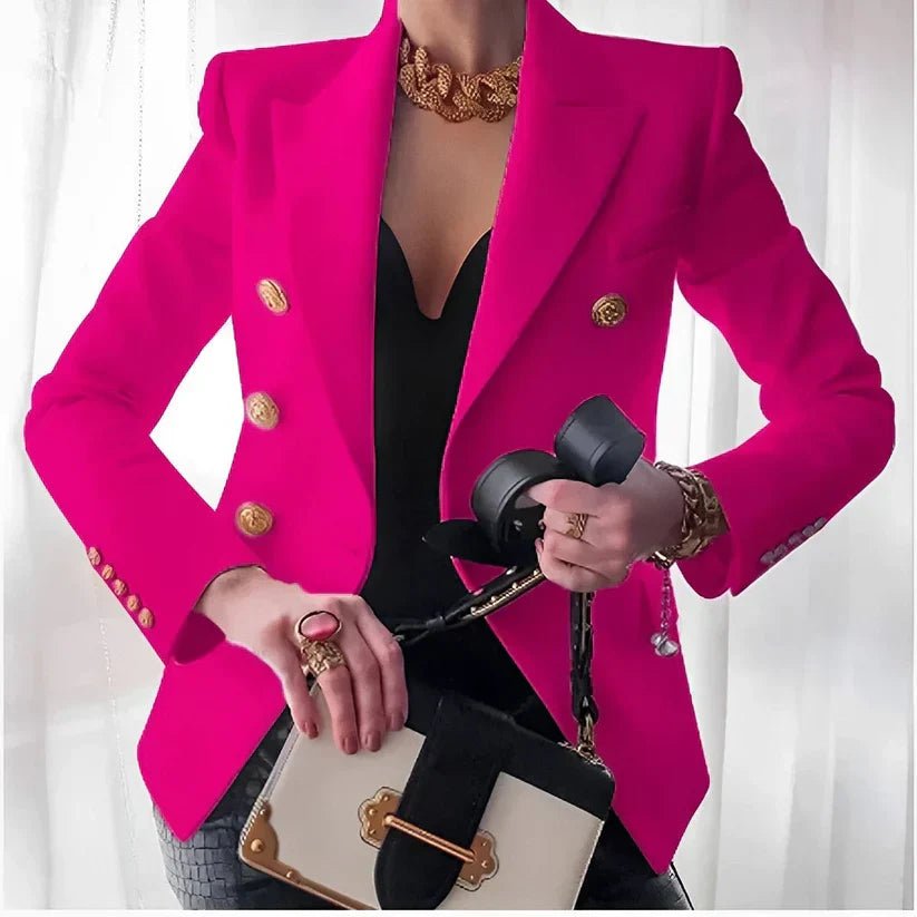Grace | Women's Double-Breasted Blazer with Gold Buttons