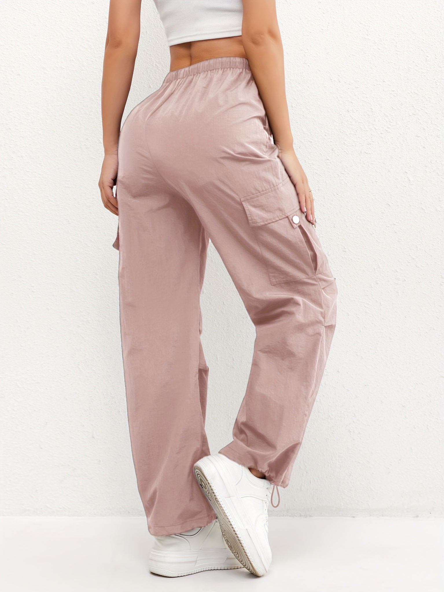 Brooklyn | Women's Cargo Pocket Drawstring Casual Pants