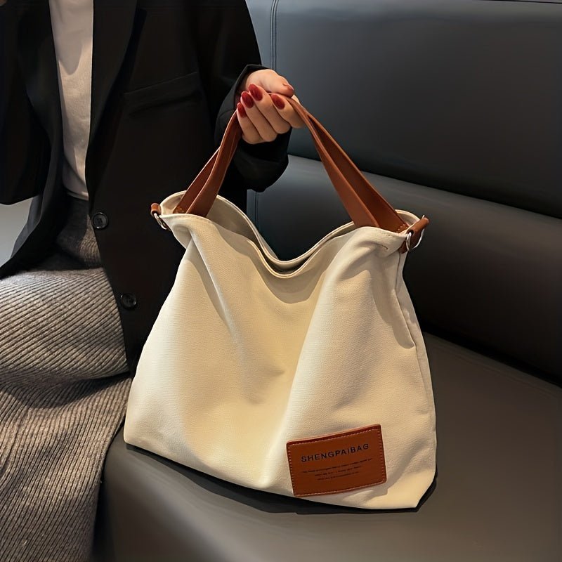Layla | Women's Large Shoulder Canvas Tote Bag Adjustable Strap Hobo
