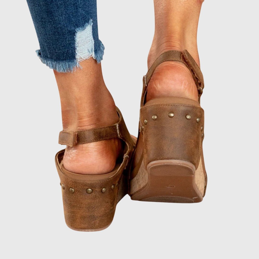 Penelope | Women's Orthopedic Cork Wedge Open-Toe Comfortable Sandals