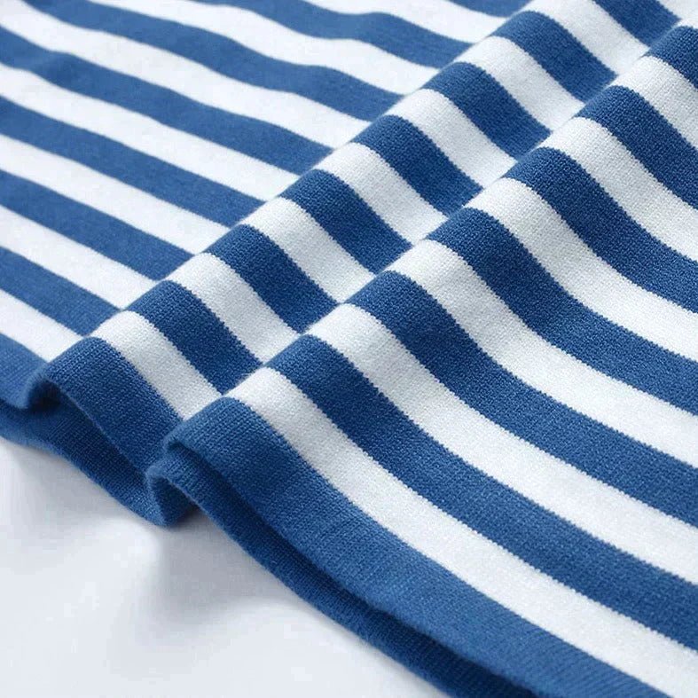 Evelyn | Women's Relaxed-Fit Nautical Striped Long Sleeve Sweater