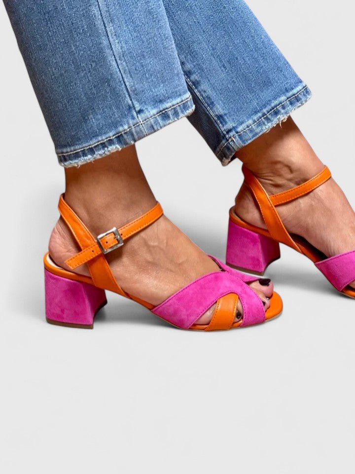 Aria | Block Heel Sandals Ankle Strap Orthopedic Comfort
