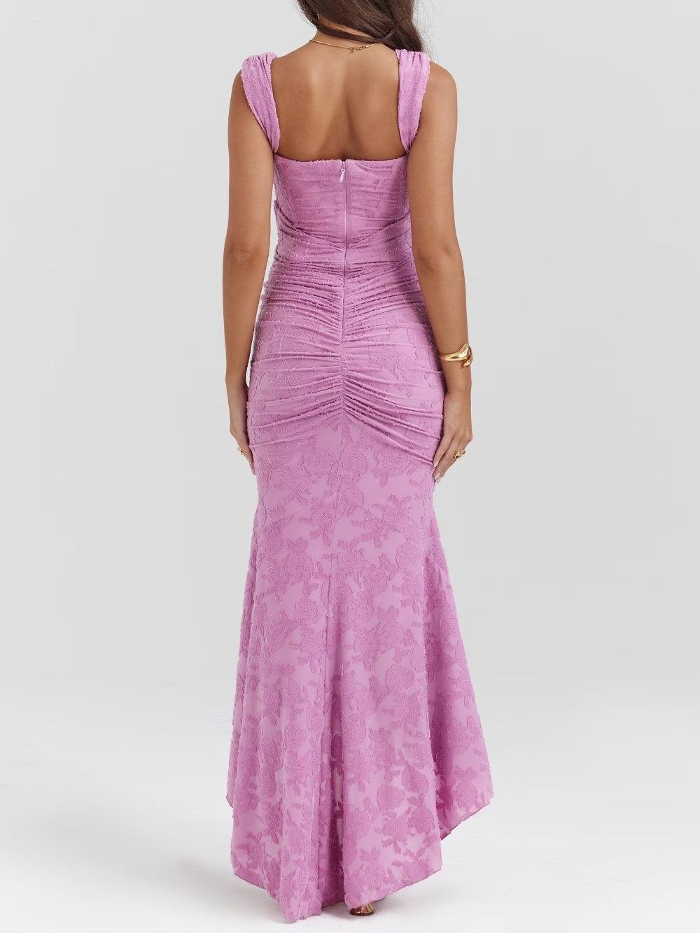 Isabella | Mother of the Bride Dress Corset Jacquard Lace Mermaid Midi