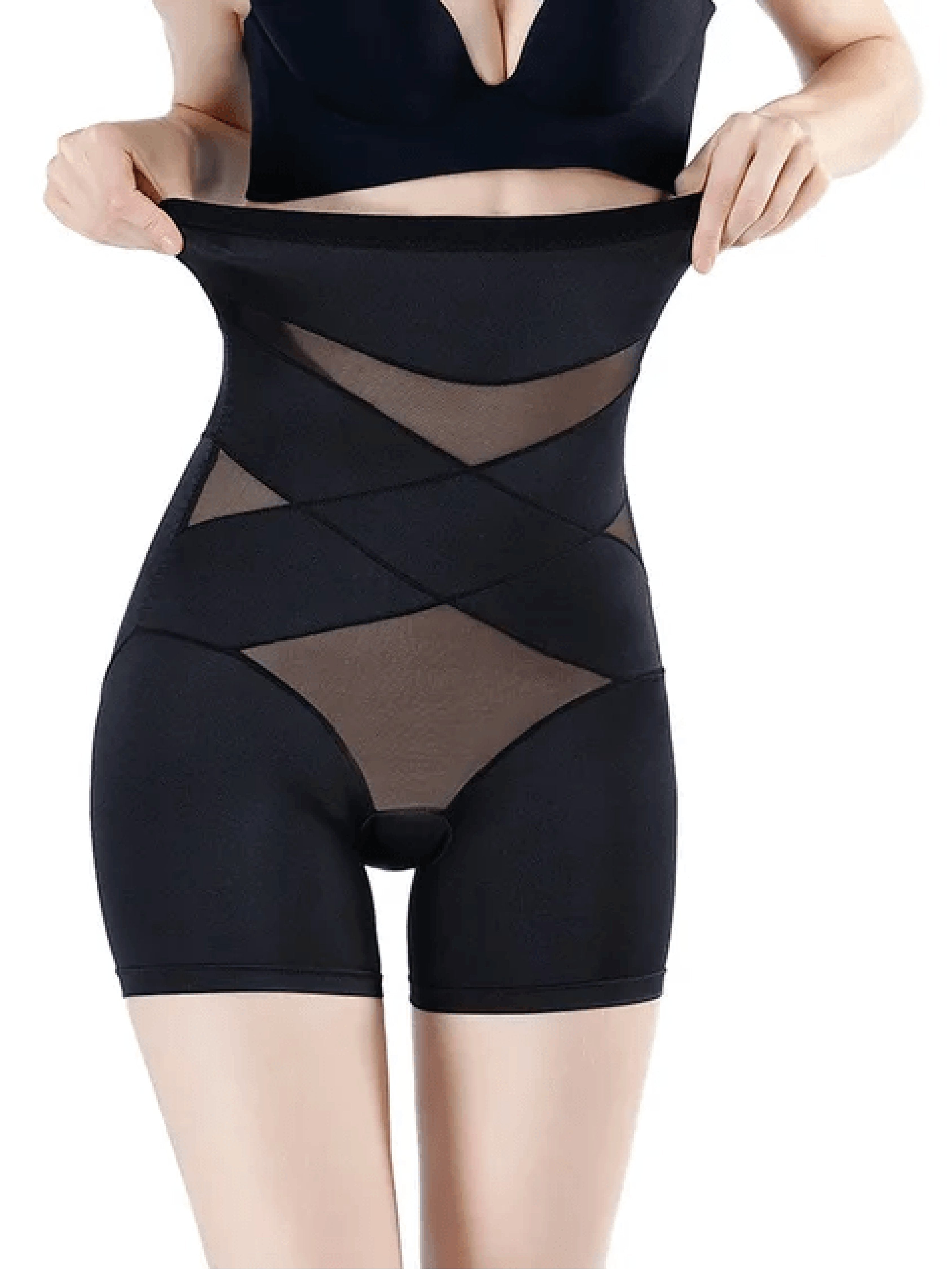Olivia | Plus Size Shapewear High Waist Shorts Thigh Length