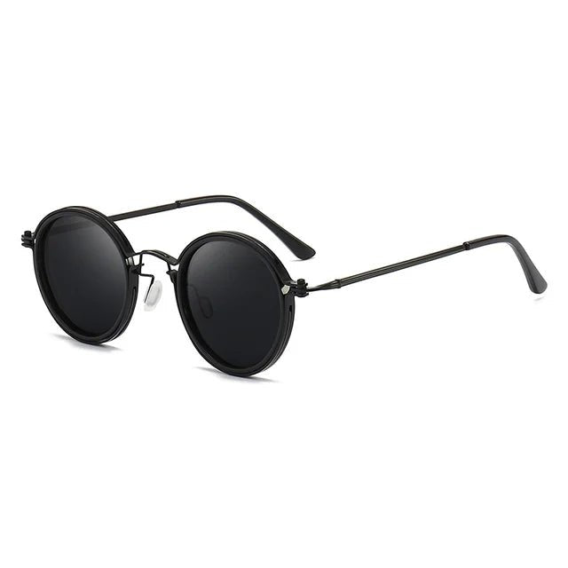 Grace | Sunglasses Polarized Round Frame Gold Metal Temples