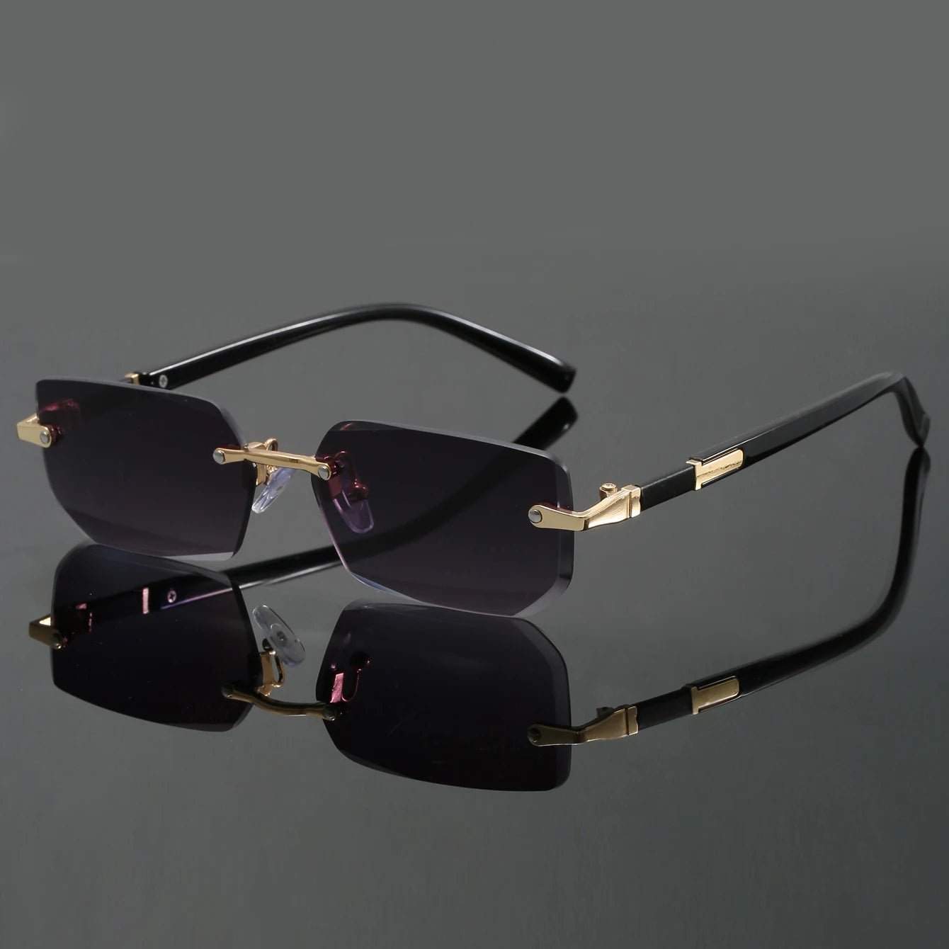 Alexander | Sunglasses Rimless Cut Edge UV400 Protection Lightweight