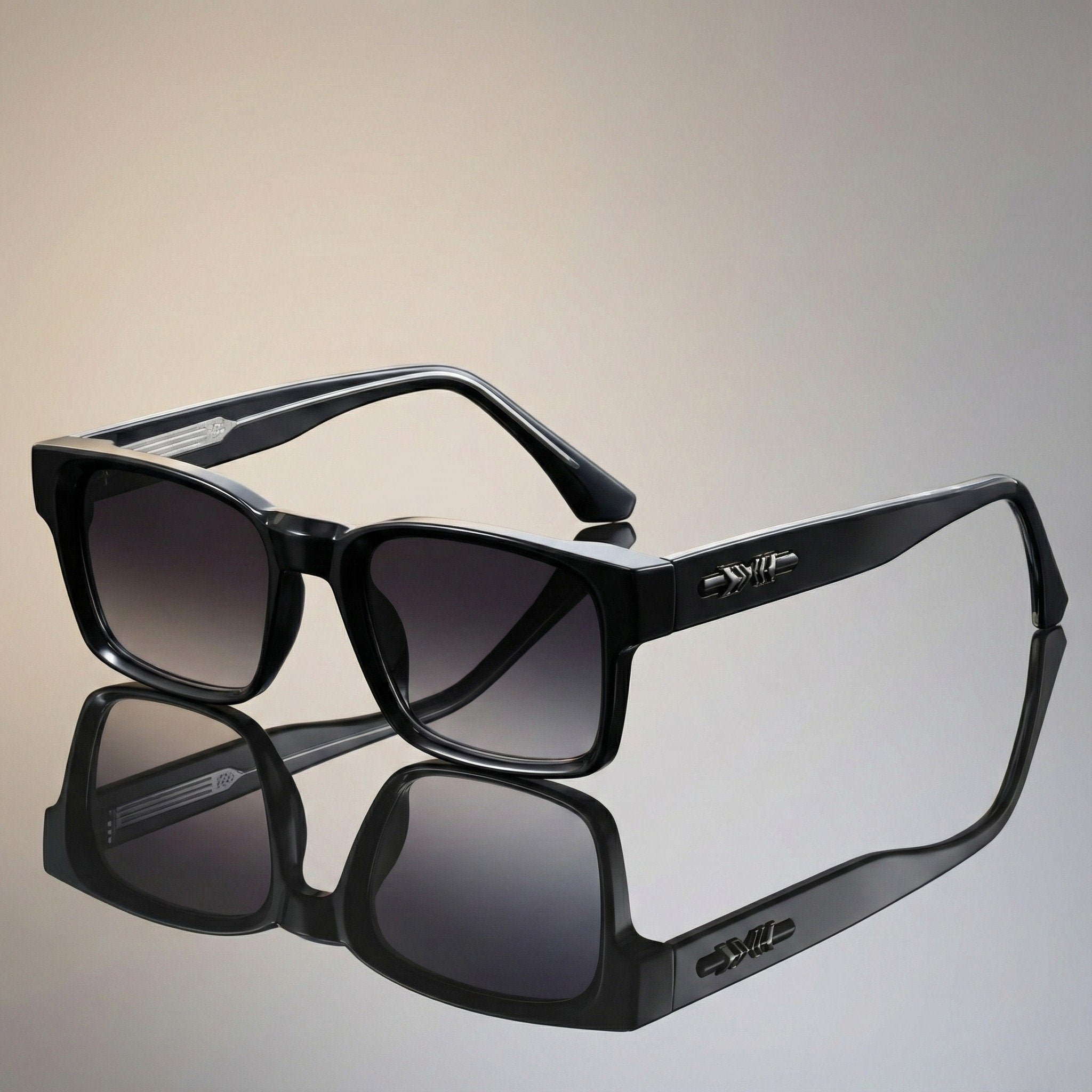 James | Sunglasses Square Tortoiseshell Acetate UV400 Protection