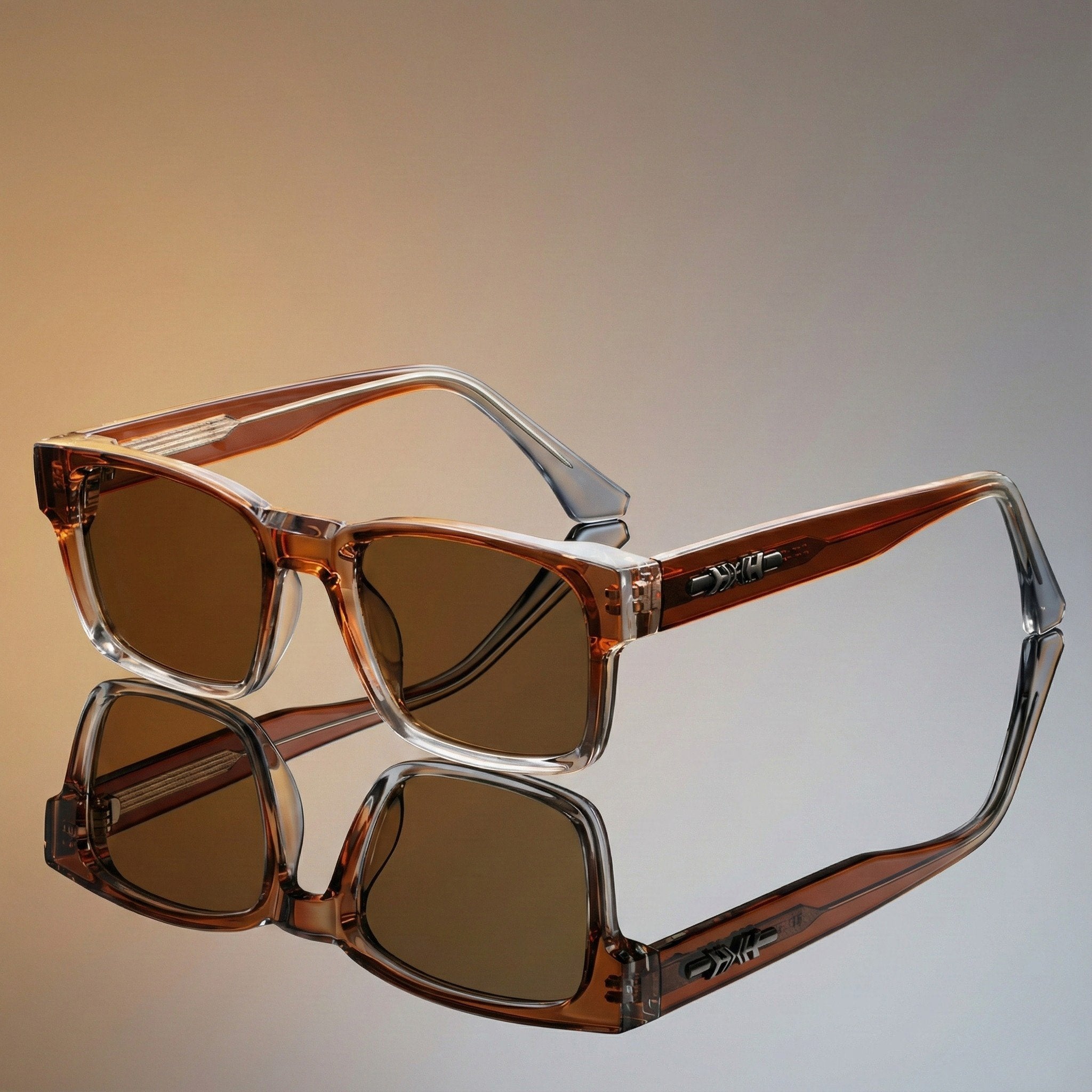 James | Sunglasses Square Tortoiseshell Acetate UV400 Protection