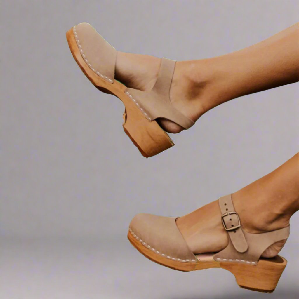 Luna | Women's Comfortable Sandals Closed Toe Ankle Strap Platform Clogs
