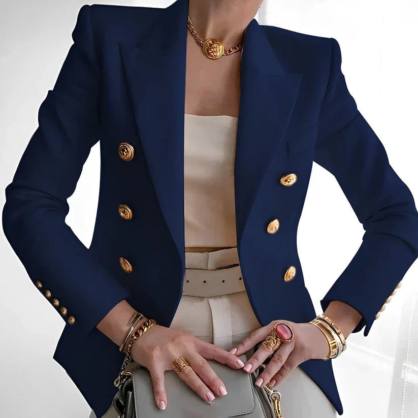 Grace | Women's Double-Breasted Blazer with Gold Buttons