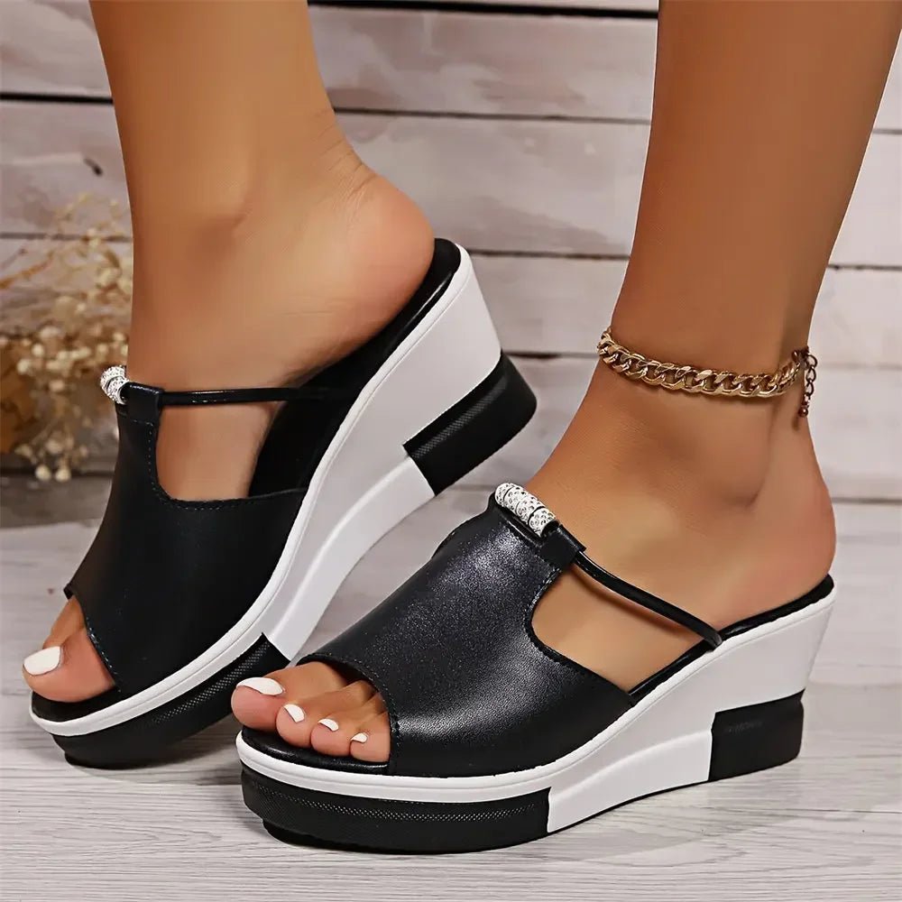 Isabella | Women's Orthopedic Wedge Sandals Cushioned Platform Slip-On