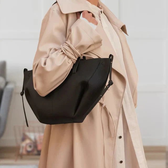 Isabella | Women's Oversized Vintage PU Leather Shoulder Tote Bag