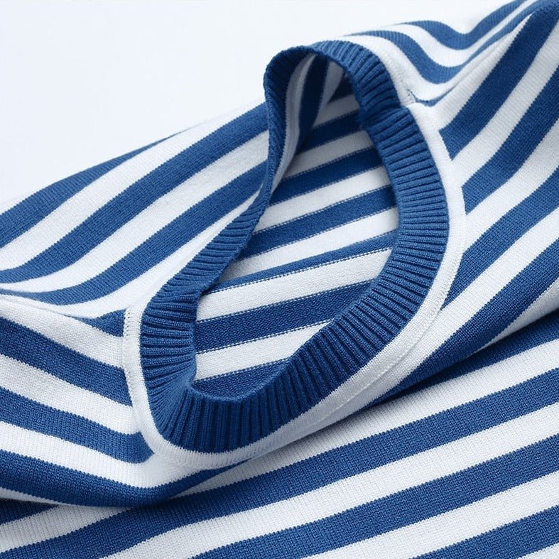 Evelyn | Women's Relaxed-Fit Nautical Striped Long Sleeve Sweater