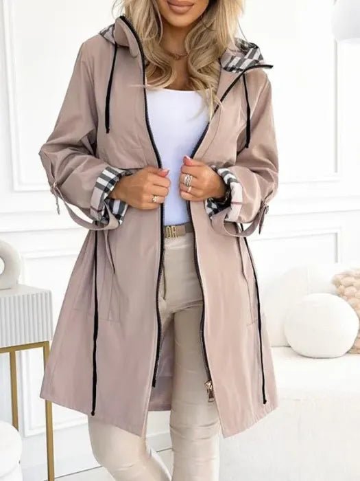 Penelope | Women's Waterproof Windproof Hooded Trench Coat